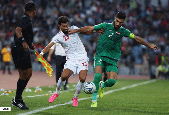 باخت ایران مقابل عراق در ورزشگاه امان