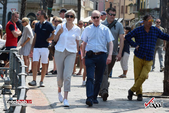 تعطیلات نخست وزیر انگلیس و همسرش در ایتالیا