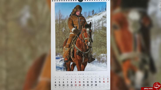 تقویم سال ۲۰۱۹ ولادیمیر پوتین هم منتشر شد