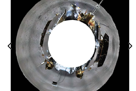 ماه نشین چین، تصویر پانوراما به زمین ارسال کرد