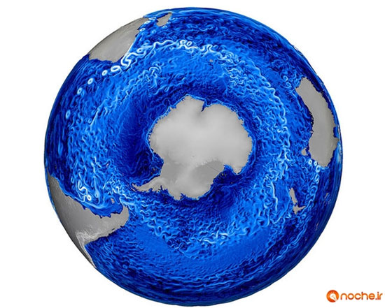 مُدلِ امواج و گرداب‌های زیبای جنوبگان +عکس
