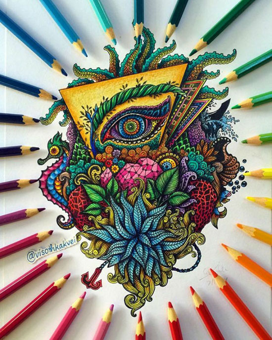 طرح‌های فوق العاده زیبا با استفاده از مداد
