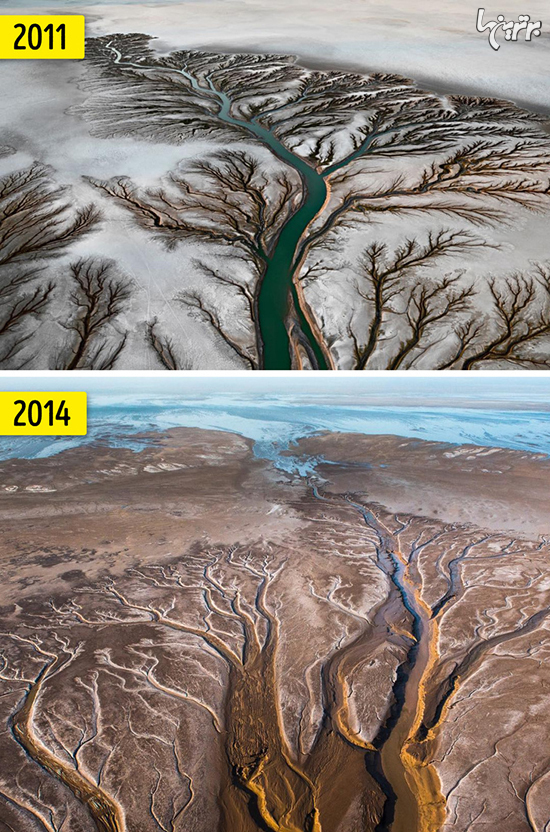 تصاویر دیدنی که سیاره ما را قبل و بعد از مداخلات انسان نمایش می‌دهد