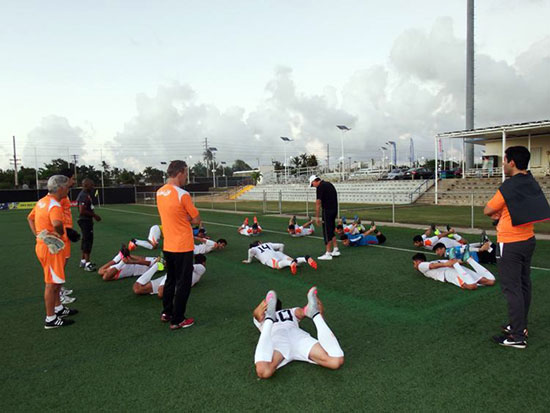 عکس: تمرین تیم ملی در گوام