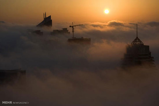 شهرهای بزرگ در میان مه و دود +عکس