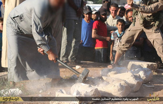 داعش به جان پالمیرا افتاد +عکس