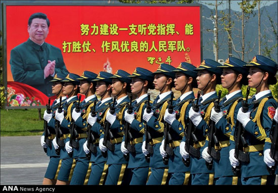 تمرین رژه نظامی چین +عکس