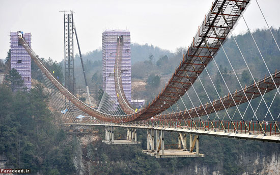 ساخت طولانی‌ترین پل شیشه‌ای جهان