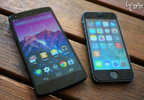 Nexus 5 گوگل در مقابل iPhone 5s اپل