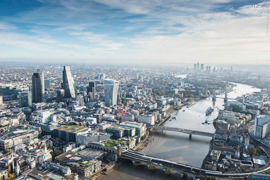 پرواز رویایی در آسمان لندن با این تصاویر