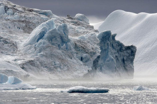 عکس: آب شدن یخ ها در گرینلند‎