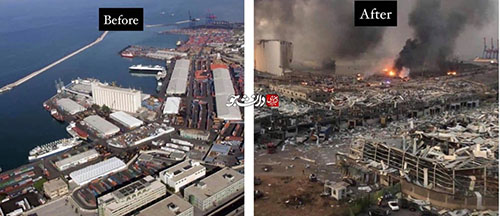 بندر بیروت، قبل و بعد از انفجار