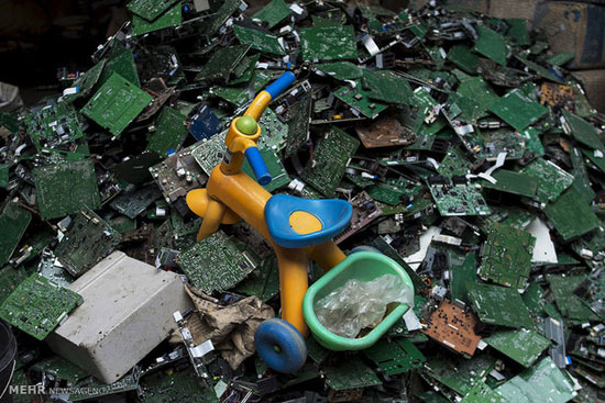 شهر بازیافت زباله های الکترونیک +عکس