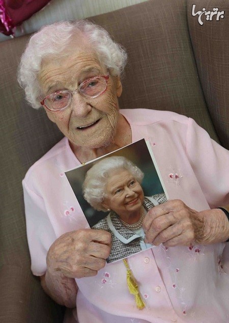 آرزوی پیرزن 105 ساله در روز تولدش