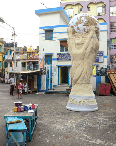 جام جهانی 2018؛ ساخت ماکت غول‌پیکر در هند