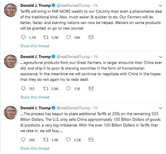 حمله توئیتری ترامپ به چینی‌ها
