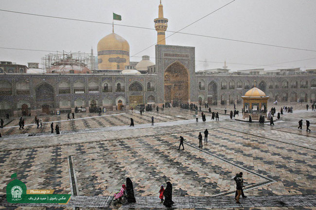 برف به مشهدالرضا (ع) رسید