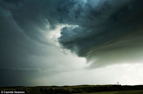 عکس رعد و برق زرد