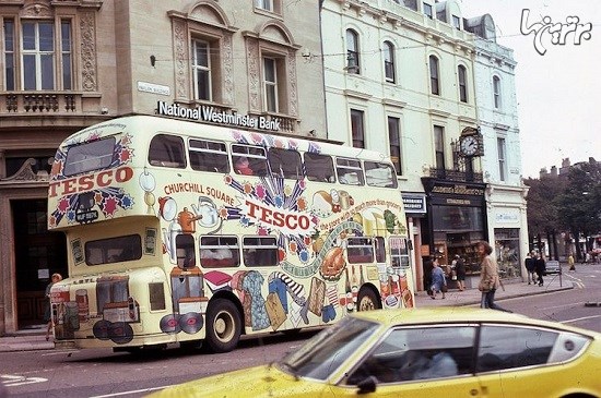 تصاویر رنگی از زندگی روزمره در لندن پنجاه سال پیش