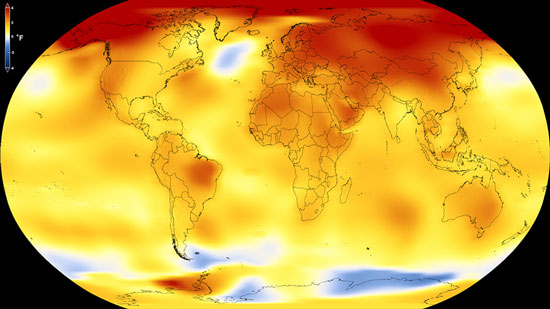 ۲۰۱۷ گرم‌ترین سال تاریخ کره زمین پس از پارسال