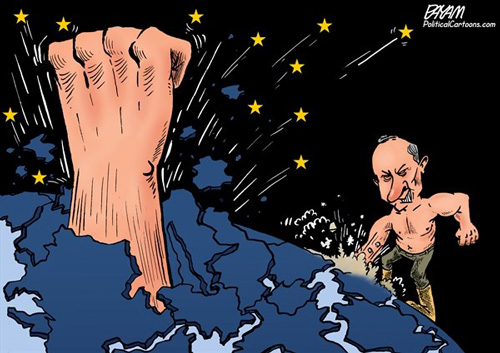 کاریکاتور: ببینید پوتین با اتحادیه اروپا چه کرد؟!