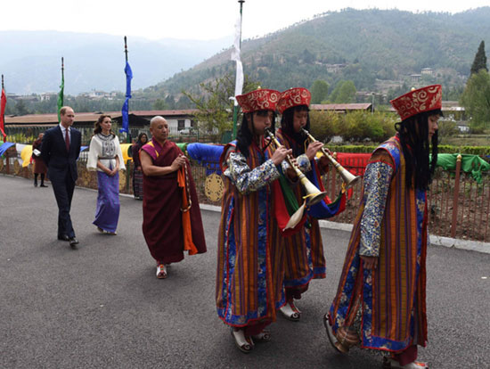 زوج سلطنتی انگلیس در بوتان +عکس