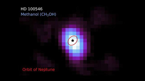 کشف متانول در قرص سیاره‌ای برای اولین‌بار