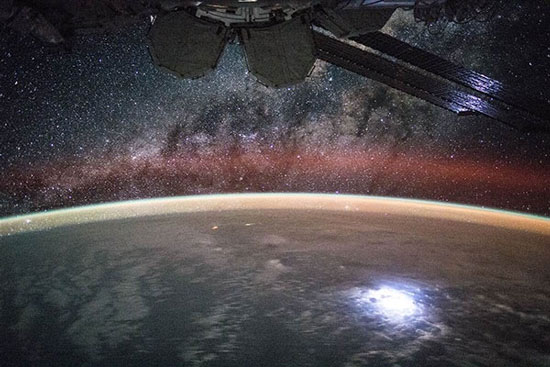 عکس: صاعقه‌های زمینی از ایستگاه فضایی