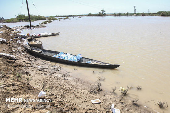 خسارات سیل در روستا‌های سوسنگرد