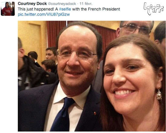 همه سلفی‌های رییس جمهور فرانسه