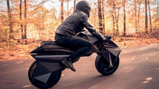 موتورسیکلتی که با چاپگر سه‌بعدی ساخته‌شده