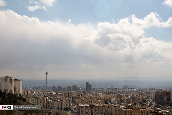 آسمان امروز تهران در وضعیت پاک