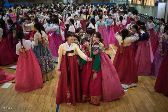 تصاویری از مراسم سن بلوغ در سئول