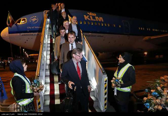 ورود اولین پرواز شرکت هلندی KLM به تهران