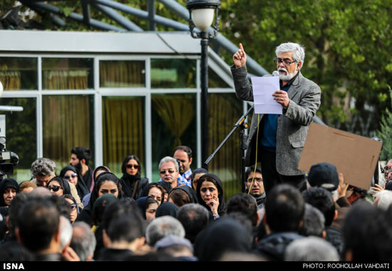 عکس: چهره‌‌ها در تشییع پیکر مجید بهرامی