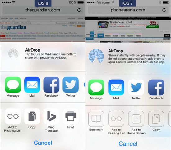 iOS 8 با iOS 7 چه فرقی دارد؟