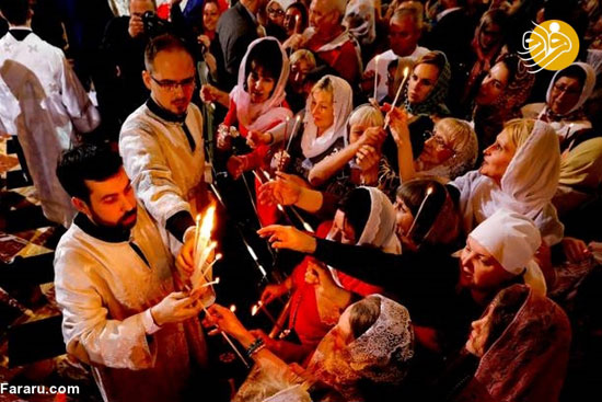 پوتین در مراسم ویژه عید پاک