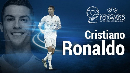رونالدو، بهترین بازیکن سال 2017 اروپا