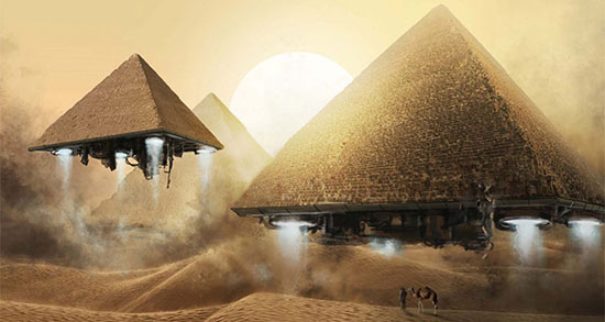 دخالت موجودات فضایی در ساخت هرم جیزه مصر