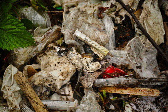 تصاویری از فاجعه رهاسازی زباله‌ های عفونی
