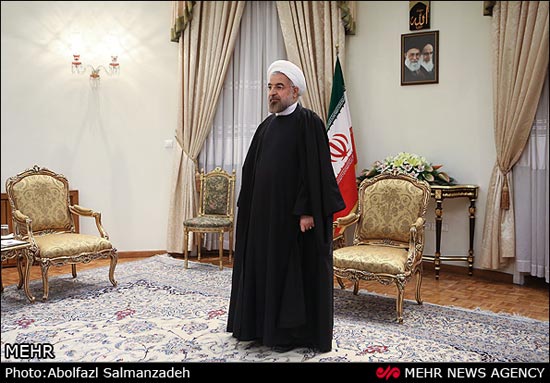 عکس: دیدار روحانی با «سپ بلاتر»