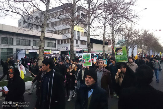 اولین عکس ها از راهپیمایی 22 بهمن در تهران