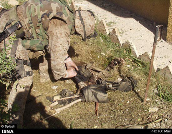 عکس:جنایت سربازان آمریکایی‌ در عراق(18+)