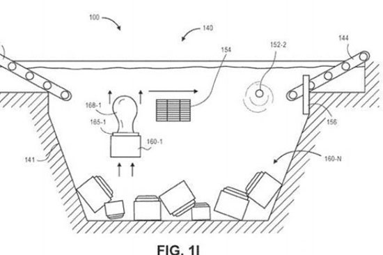 حق امتیاز یک اختراع جدید؛آمازون انبار زیر آۤبی می سازد