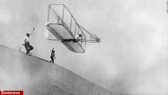 تصاویر قدیمی از پرواز نخستین هواپیما