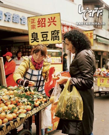 تصاویری از غذاهای خیابانی در شانگهای چین