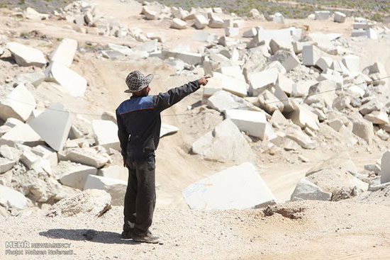 عکس: معدن سنگ گرانیت نهبندان