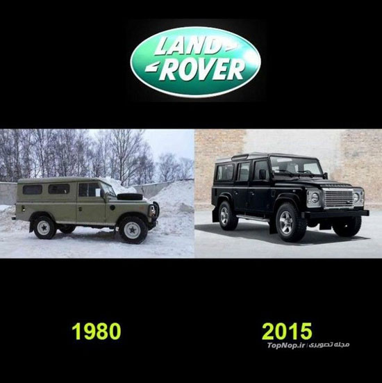 تغییر ظاهر خودرو ها از 35 سال قبل تا امروز