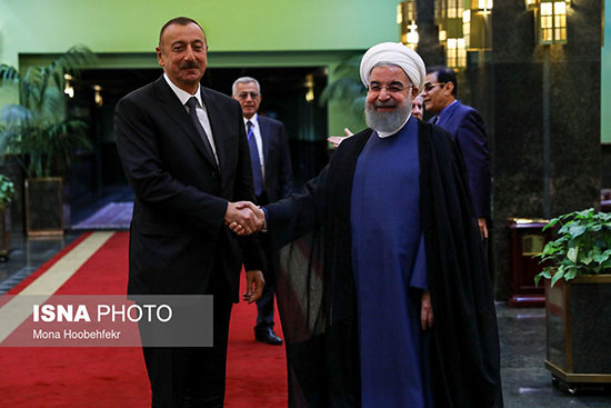 دیدار رییس جمهور آذربایجان با حسن روحانی