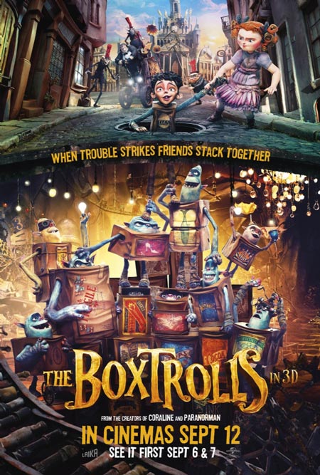پوستر جدید انيميشن «box trolls»